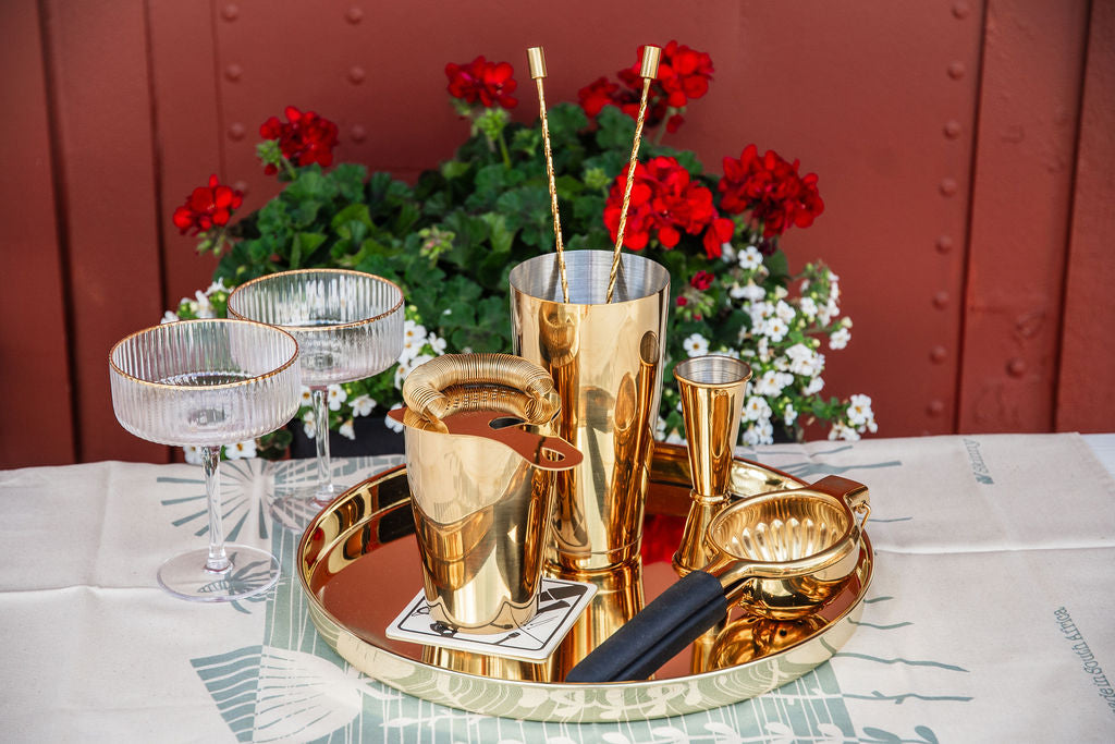 Viski- Belmont Gold Serving Tray