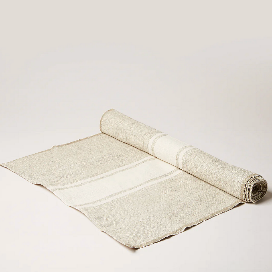 Heirloom Stripe Linen Table Runner