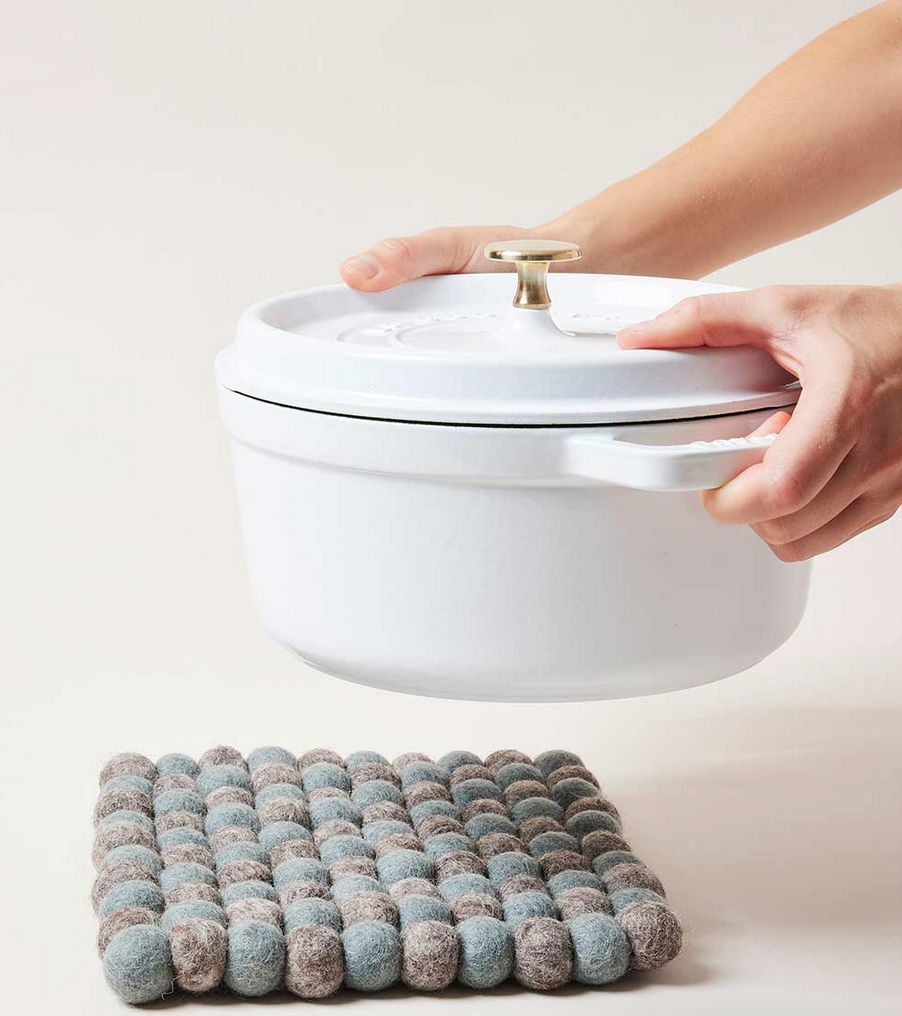 Felt Pom Pom Trivet