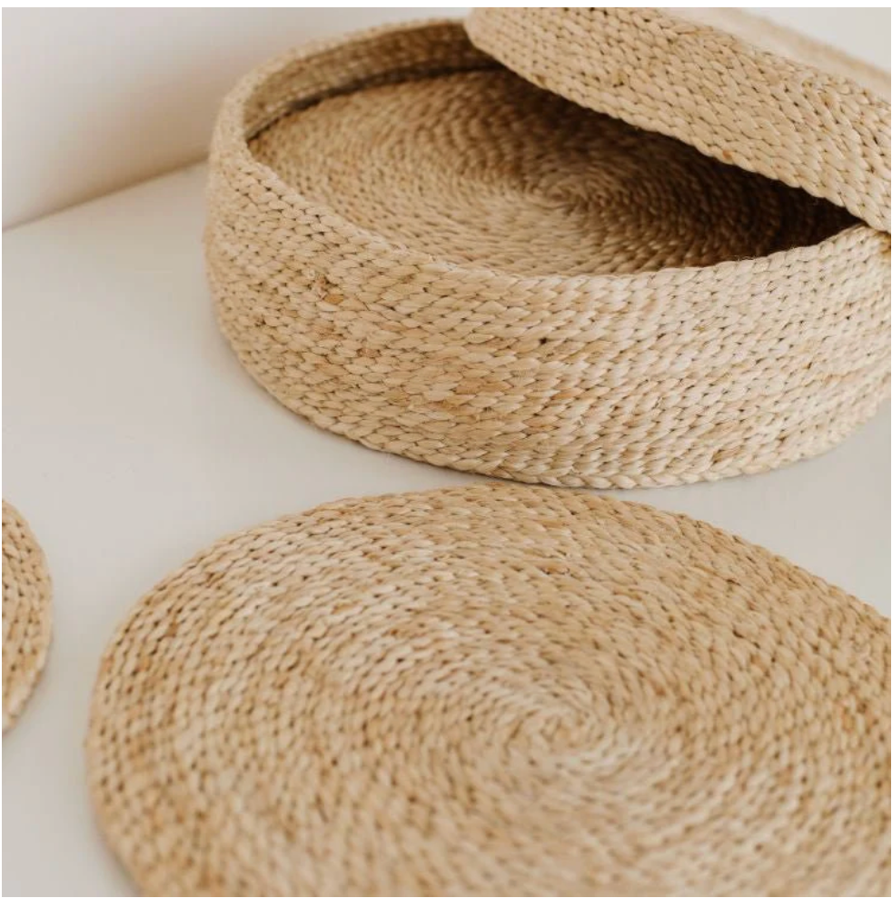 Round Jute Placemat Set of 8