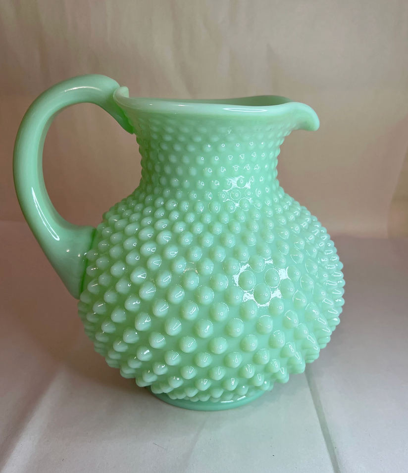 Vintage Mosser Hobnail Jadeite Pitcher