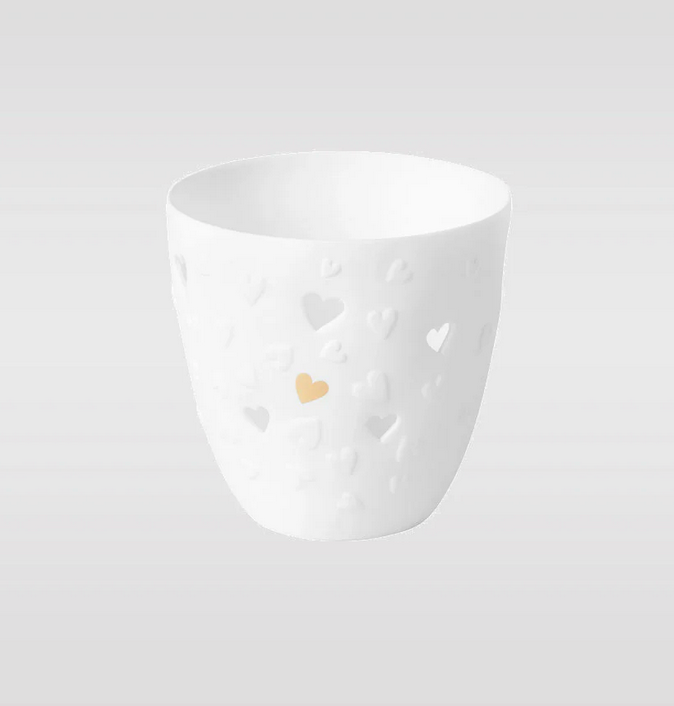 Golden Heart Tealight Holder