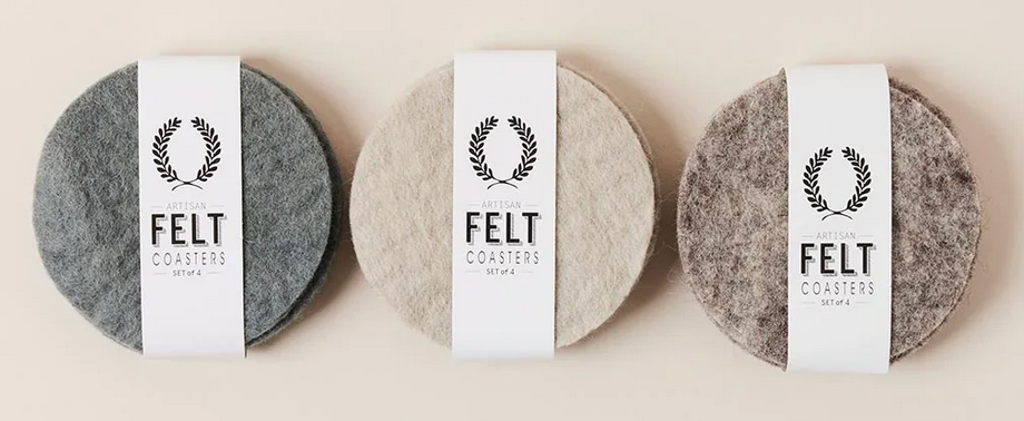 Felt Coasters- Set of 4