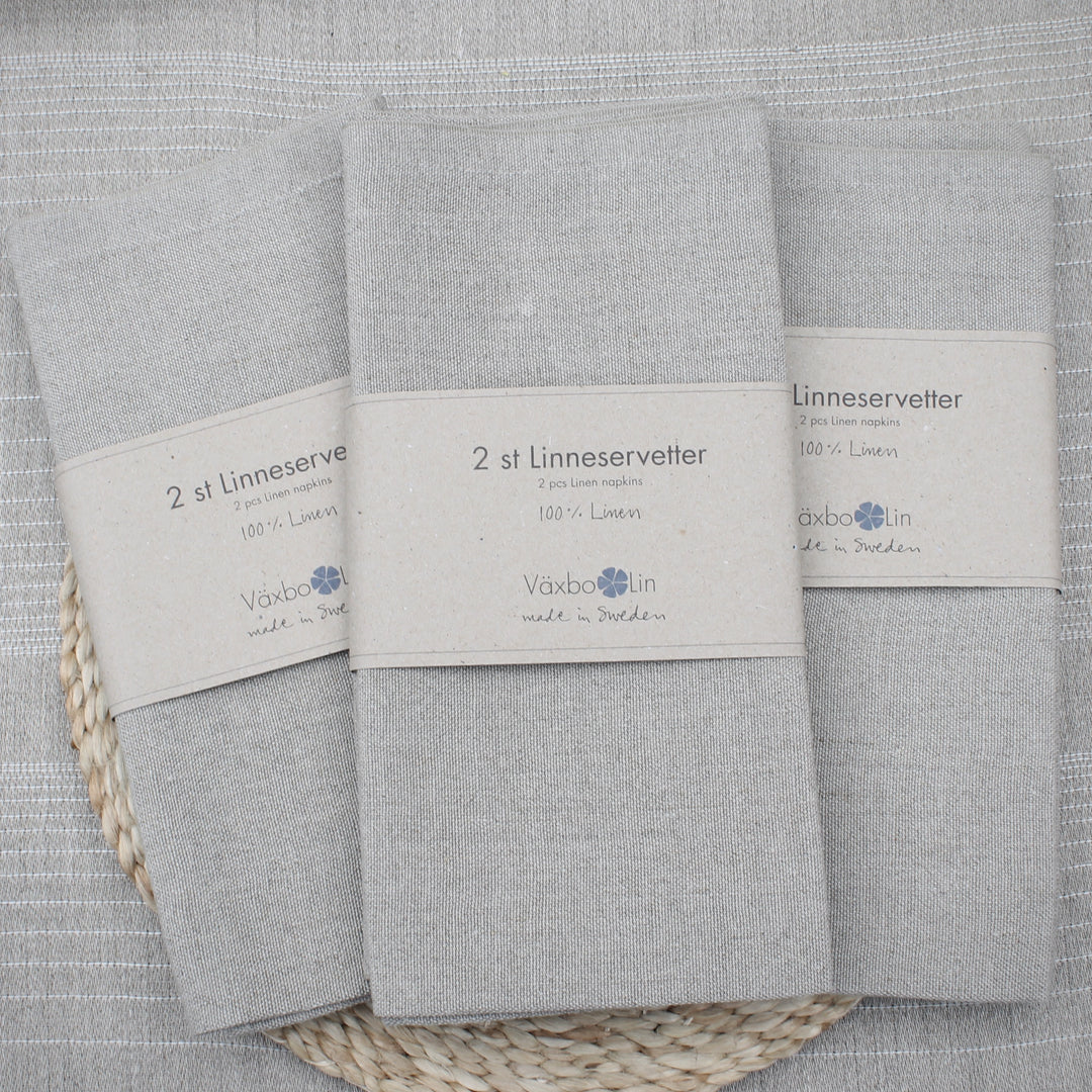 Vaxbo Lin- unbleached napkins- set of 2