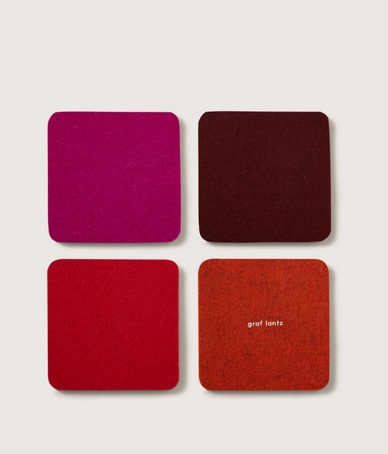 Bierfilzl Merino Coasters, 4-pack