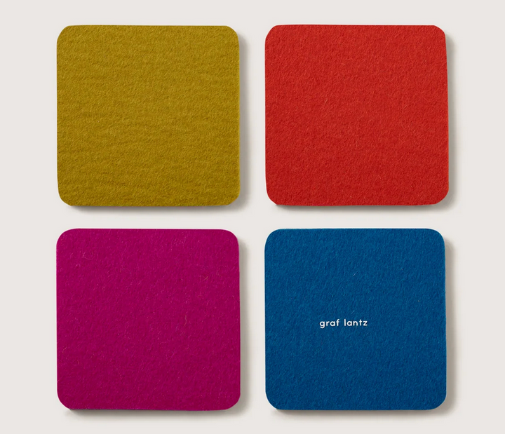 Bierfilzl Merino Coasters, 4-pack