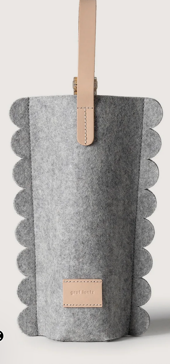 Scalloped Edge Bottle Bag