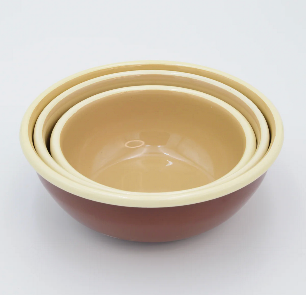 Enamel Bowl Set- assorted colors