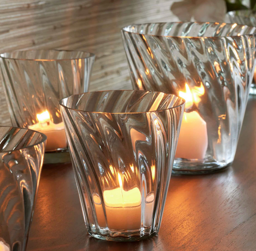 Swirl Crystal Votive Holder