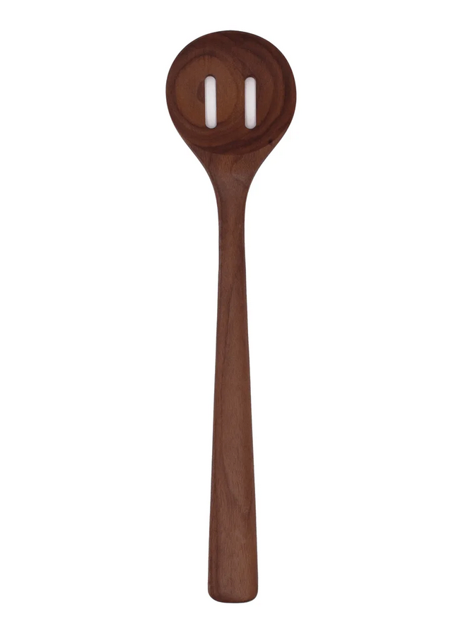 Walnut Slotted Spoon 12"