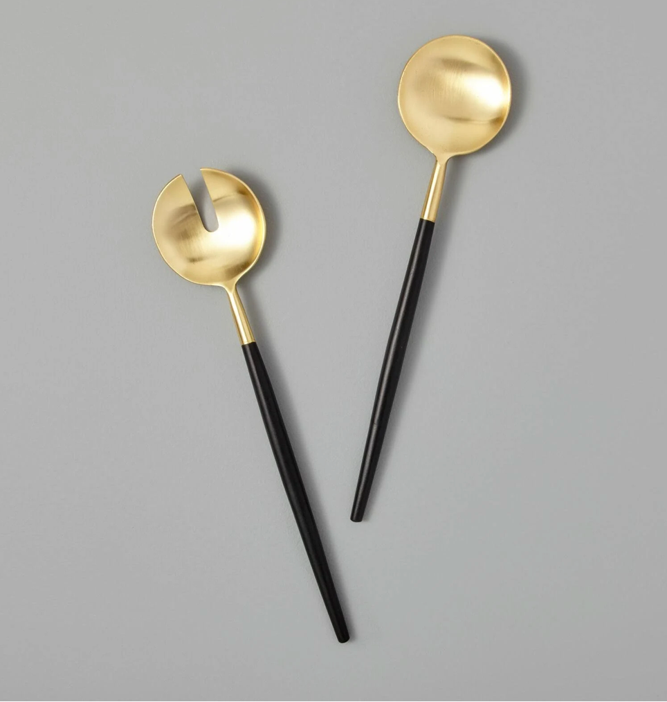 Black & Gold Serving Set