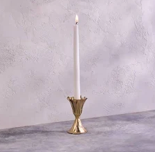 Gold Floral Candleholder