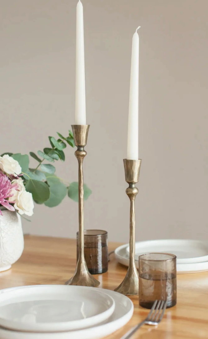 Gemini Brass Candlesticks
