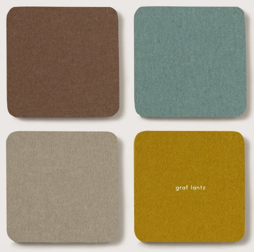 Bierfilzl Merino Coasters, 4-pack