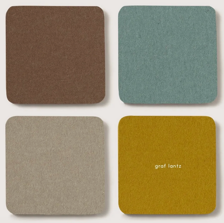 Bierfilzl Merino Coasters, 4-pack