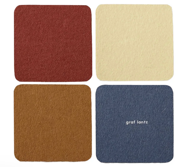 Bierfilzl Merino Coasters, 4-pack
