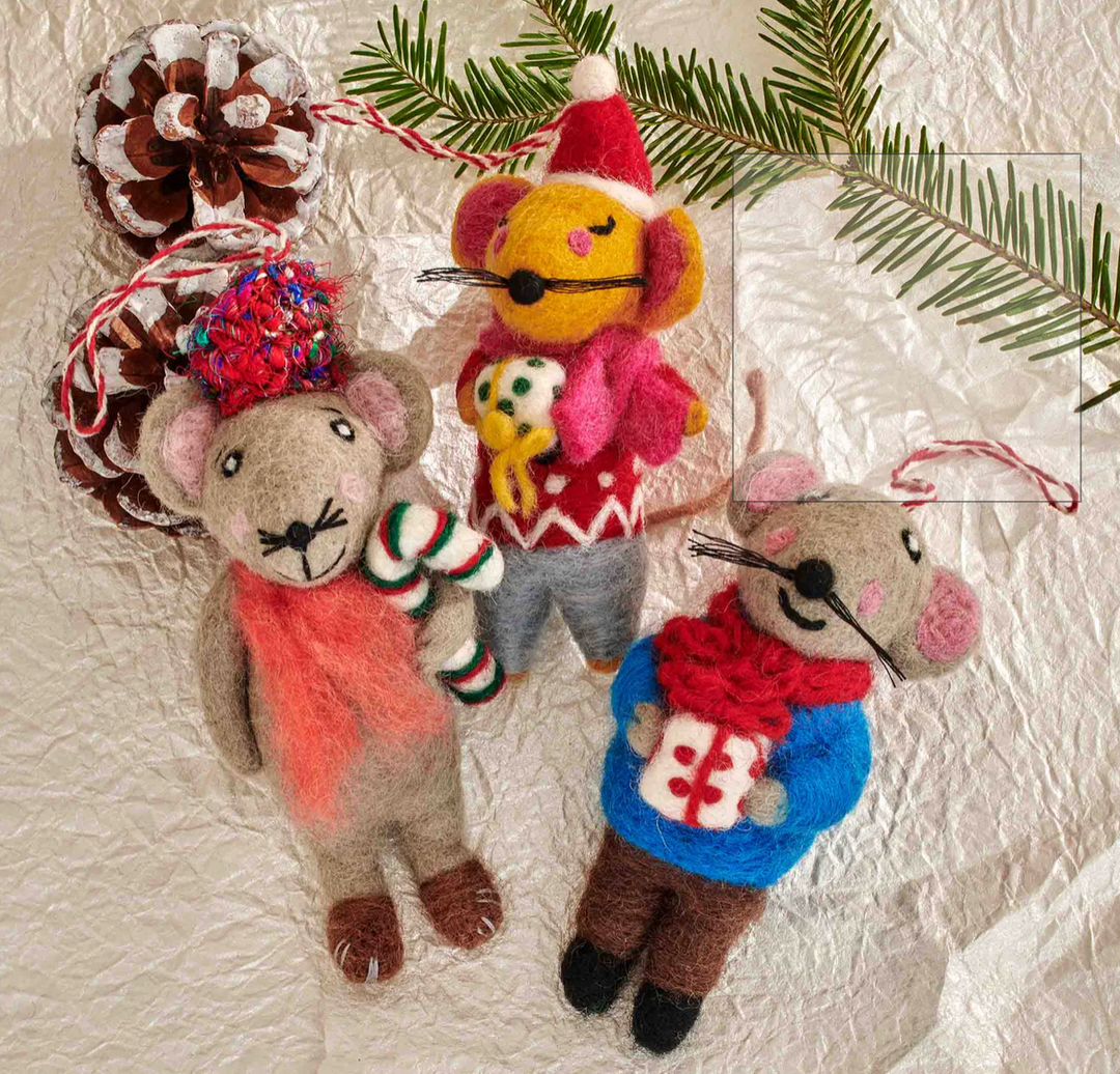 Lilliputian Felted Ornaments