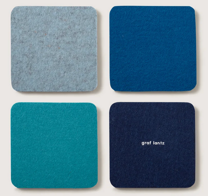 Bierfilzl Merino Coasters, 4-pack