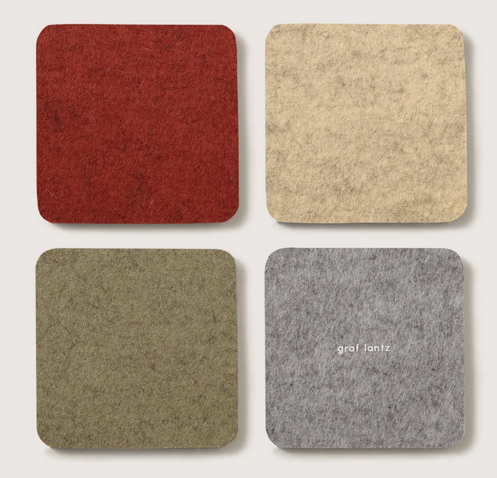 Bierfilzl Merino Coasters, 4-pack