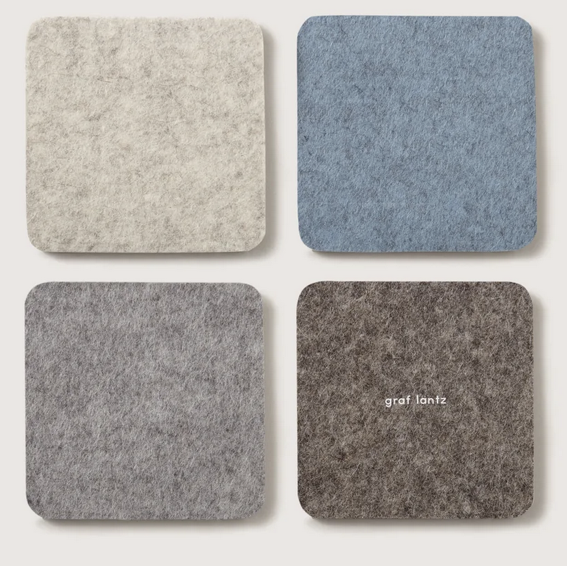 Bierfilzl Merino Coasters, 4-pack