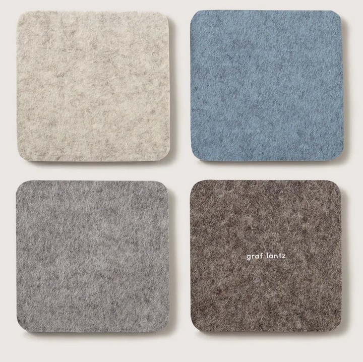 Bierfilzl Merino Coasters, 4-pack